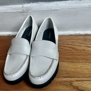 Old Navy white loafers